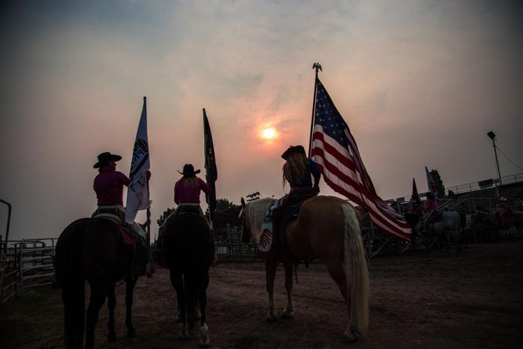 Florence cowboy seizes bareback lead at smoky Missoula Stampede Rodeo