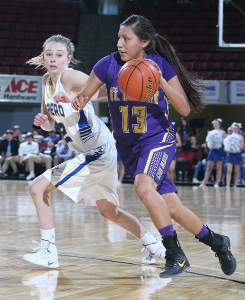 St Labre S Sara Big Hair Girls Basketball 406mtsports Com
