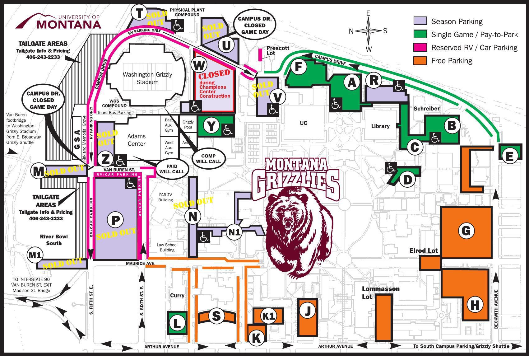 Missoula Grizzly Stadium Seating Chart