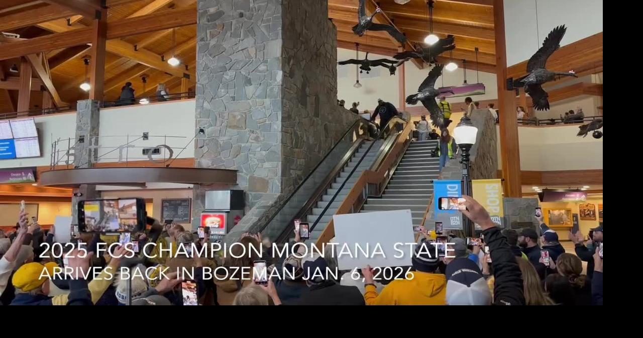 2025 Montana State FCS champions arrive back in Bozeman