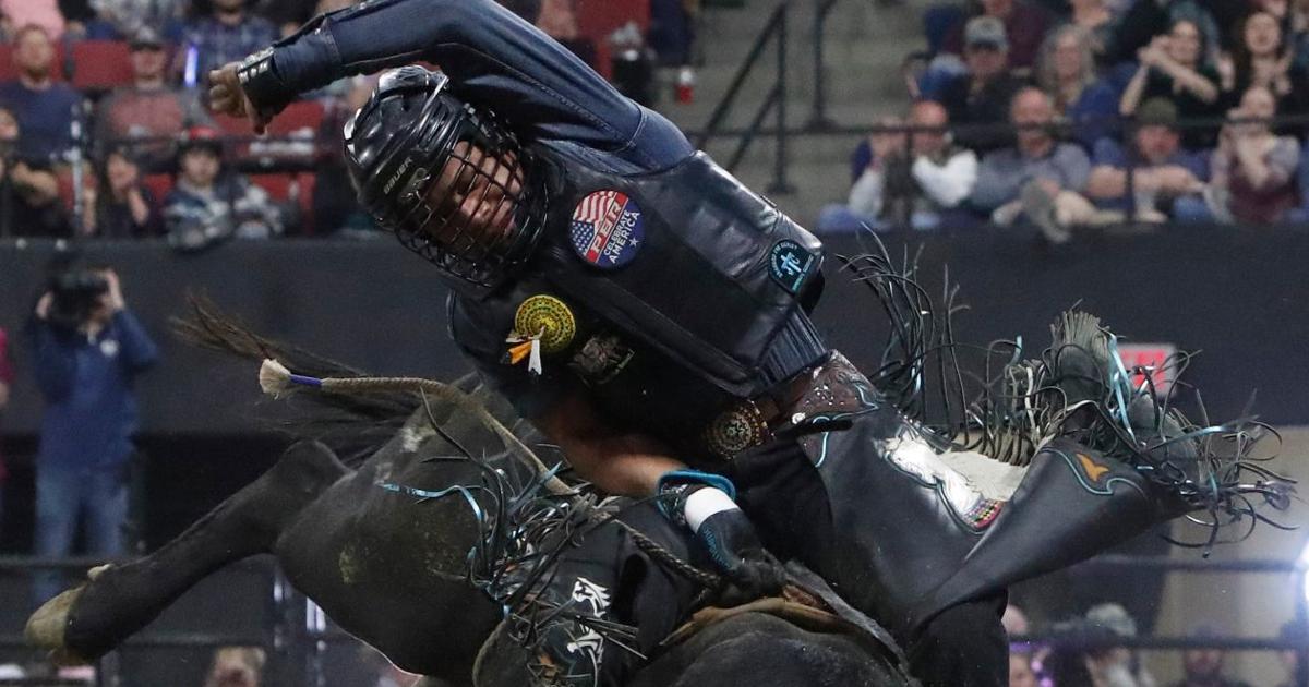 Photos: First night of Professional Bull Riding Event