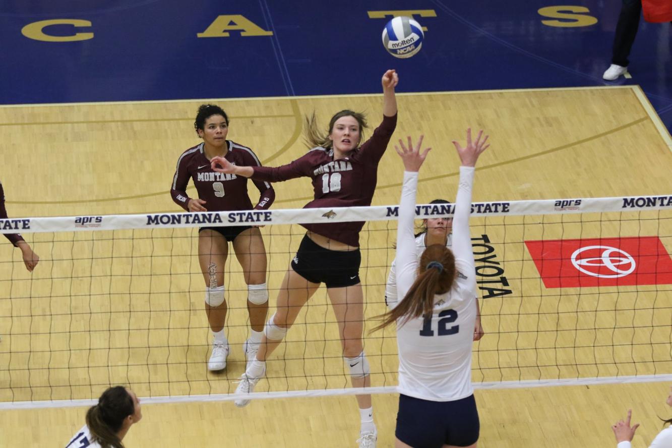 Youthful Montana knocks off Montana State for first volleyball win in