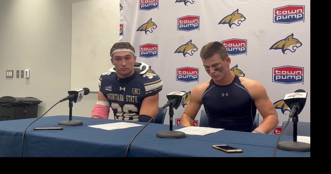 Zac Crews, Adam Jones after Montana State’s win over Central Connecticut State