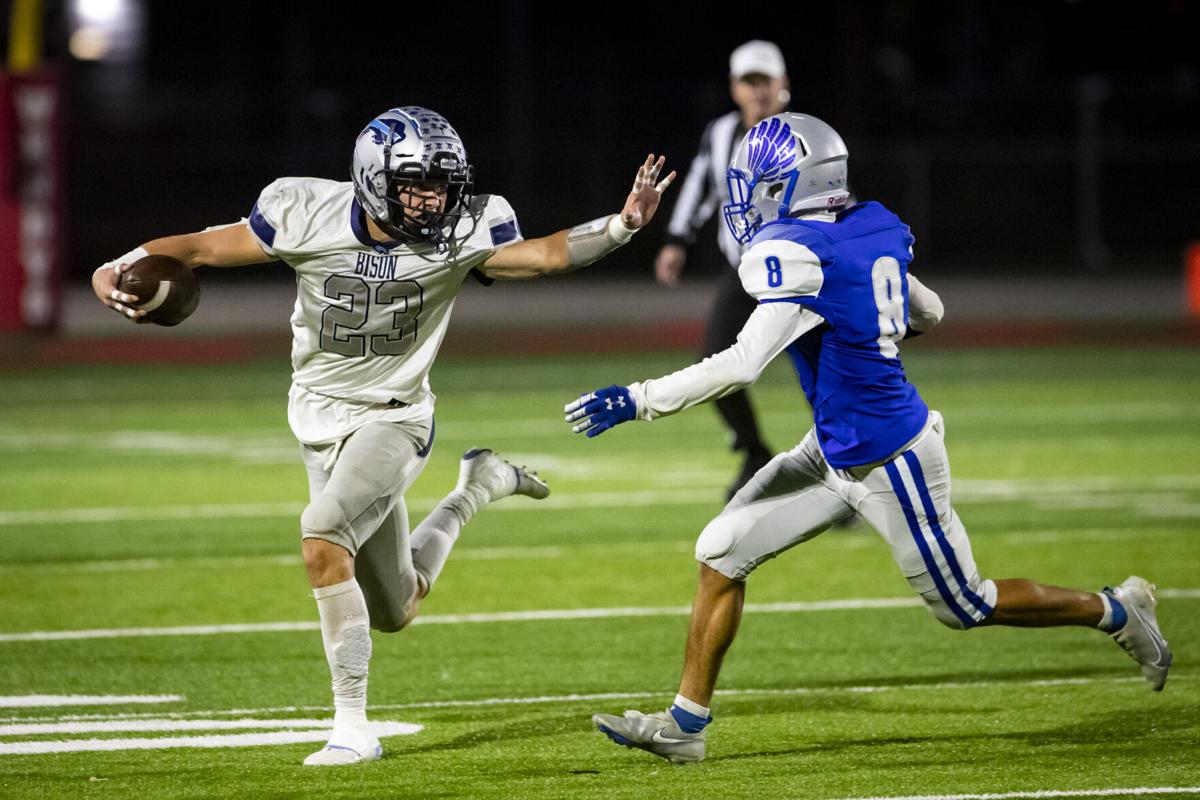 Great Falls Bison ride Ryder English's 5 TDs to win over Billings Skyview