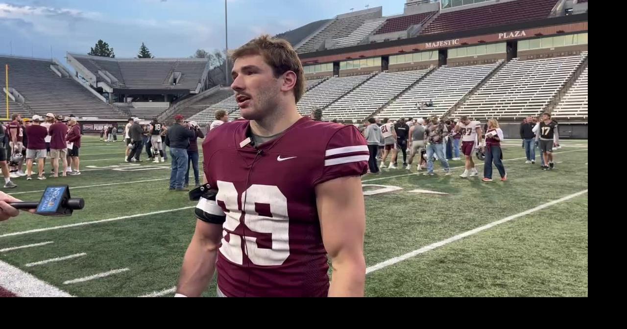 Montana Grizzlies safety Tanner Huff on spring football game