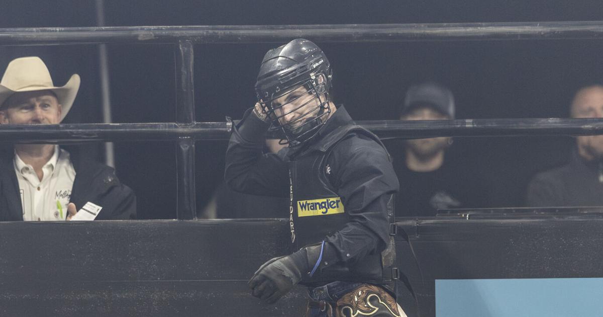 Lock Wood Rodeo Jess Lockwood kicks off PBR Billings as first rider