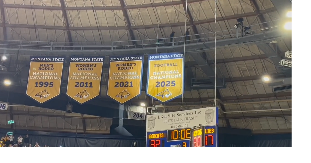 Montana State's Big Sky, FCS title banners unveiled
