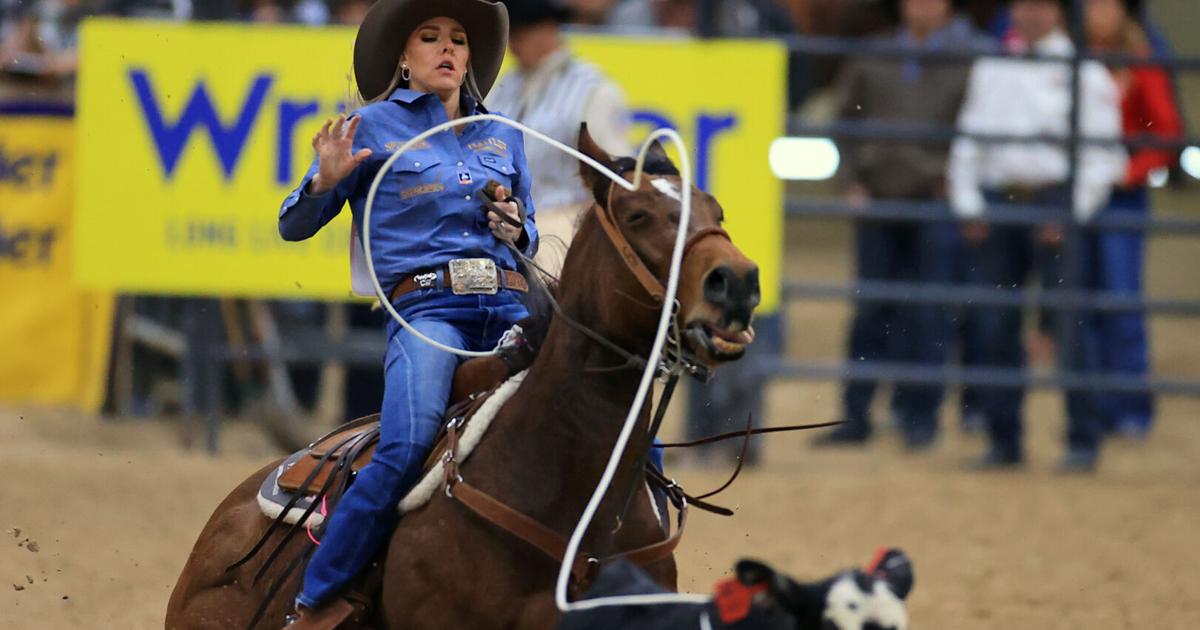 National Finals Rodeo: Belgrade native Cadee Williams wins breakaway ...