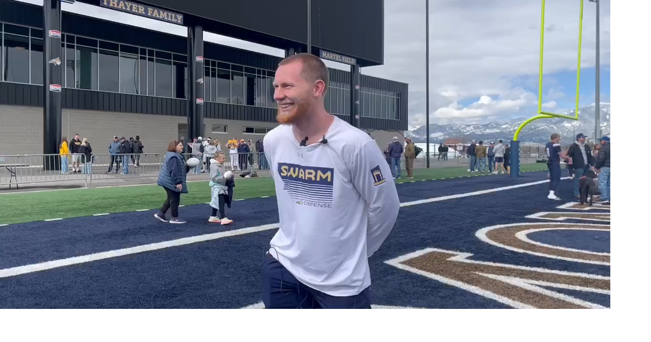 Montana State's Caden Dowler on No. 41, spring game