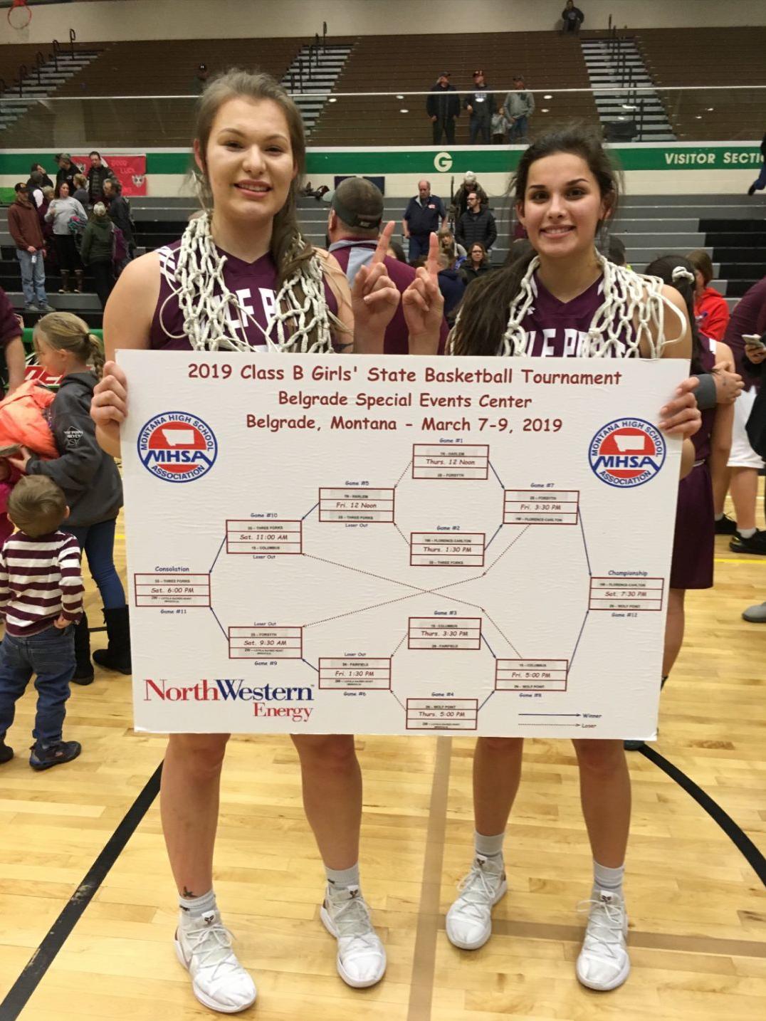 After two years apart, Bighorn twins lead Wolf Point to state title