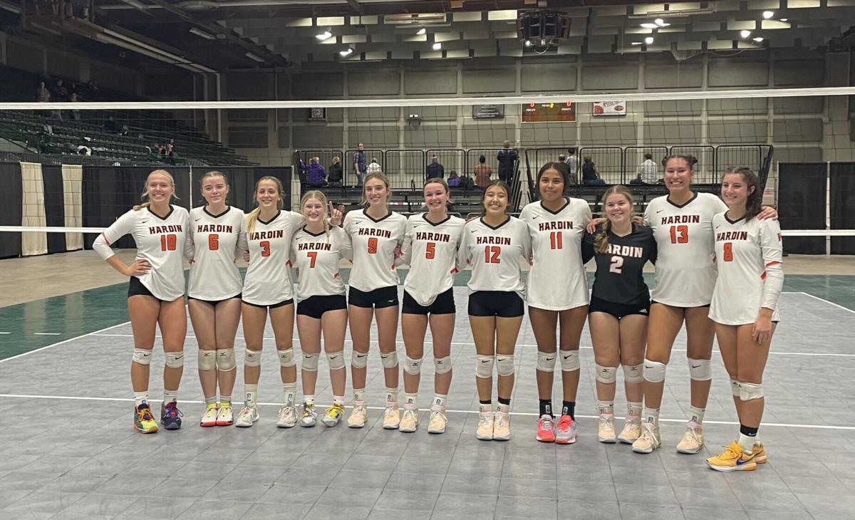 Hardin Bulldogs volleyball Billings Central Blocktober