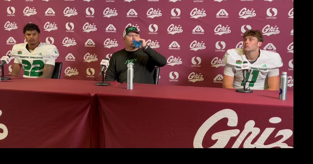 North Dakota's Antonio Bluiett, Eric Schmidt, Jerry Kaminski on loss at Montana