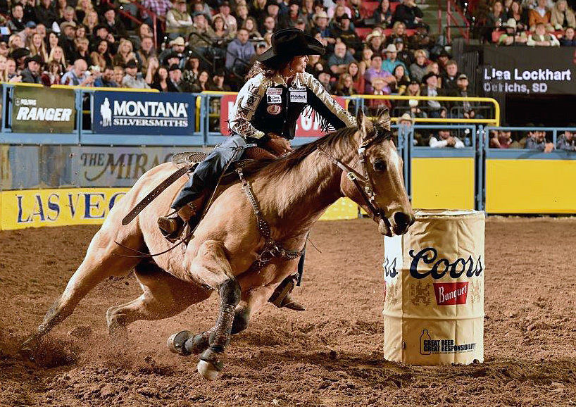 Barrel racer Lisa Lockhart opts for Friday Night Lights