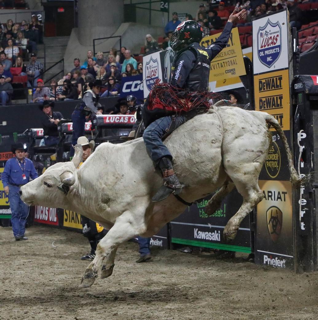 Photos First night of Professional Bull Riding Event