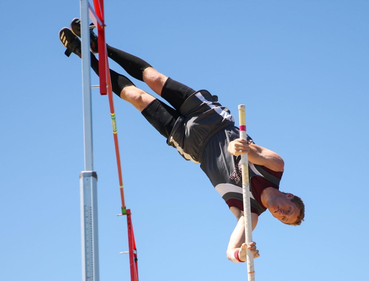 State A track and field Hughes wins 3rd pole vaulting title; Street