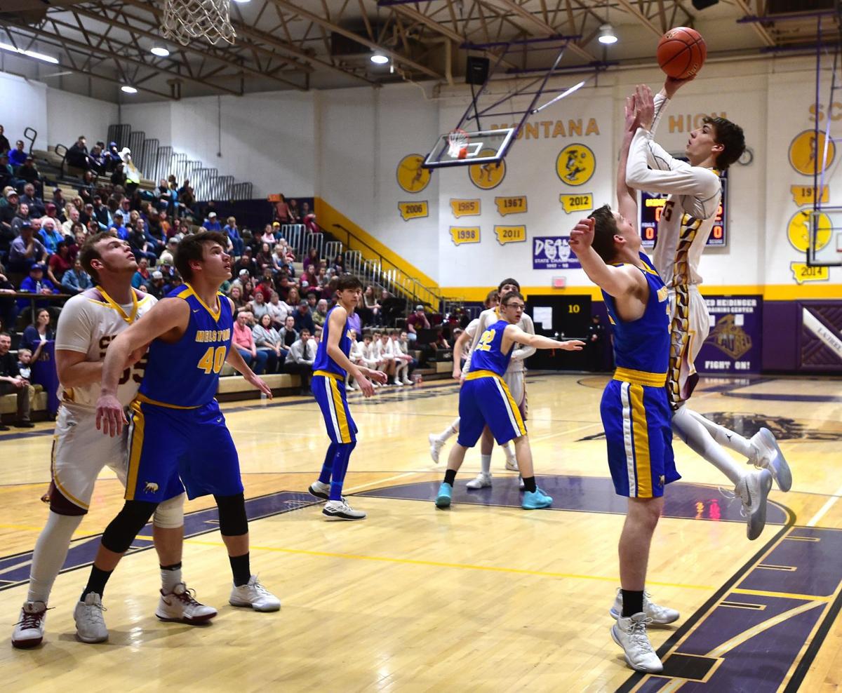 Melstone defeats Bridger in Southern C boys basketball challenge game