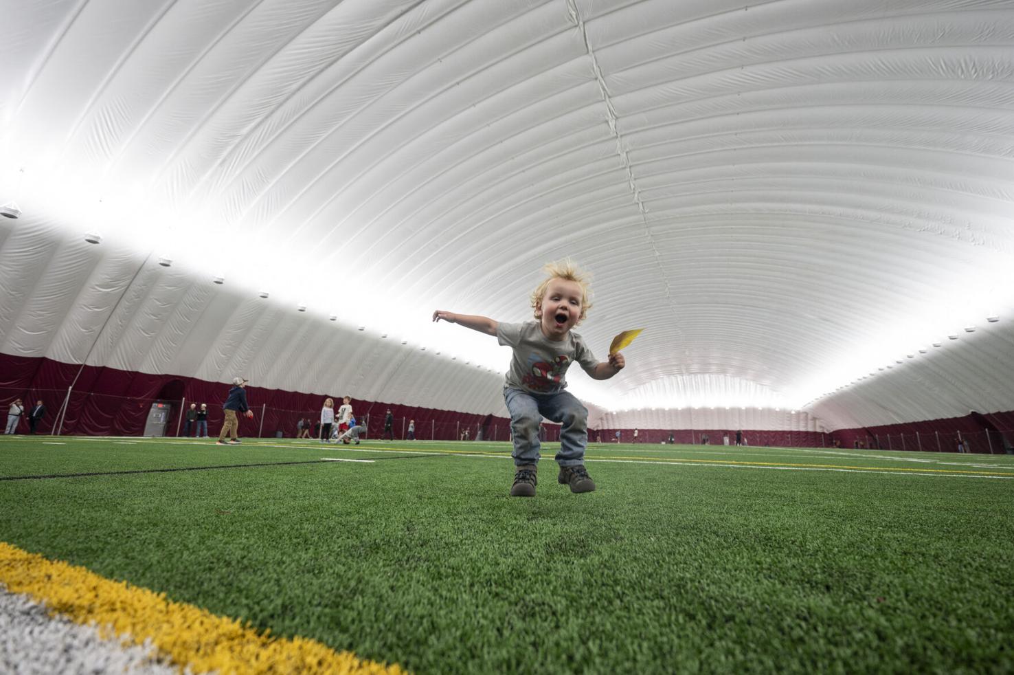 Photos Montana cuts ribbon on indoor practice facility