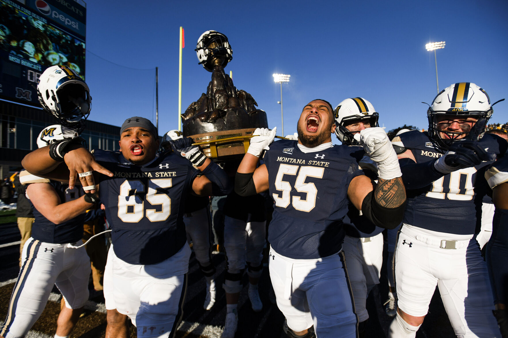 score of msu bobcat football game