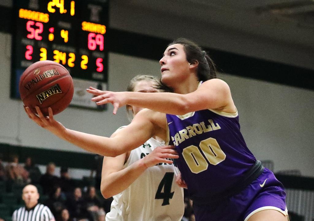 Maddie Geritz S 21 Points Off The Bench Leads Carroll College