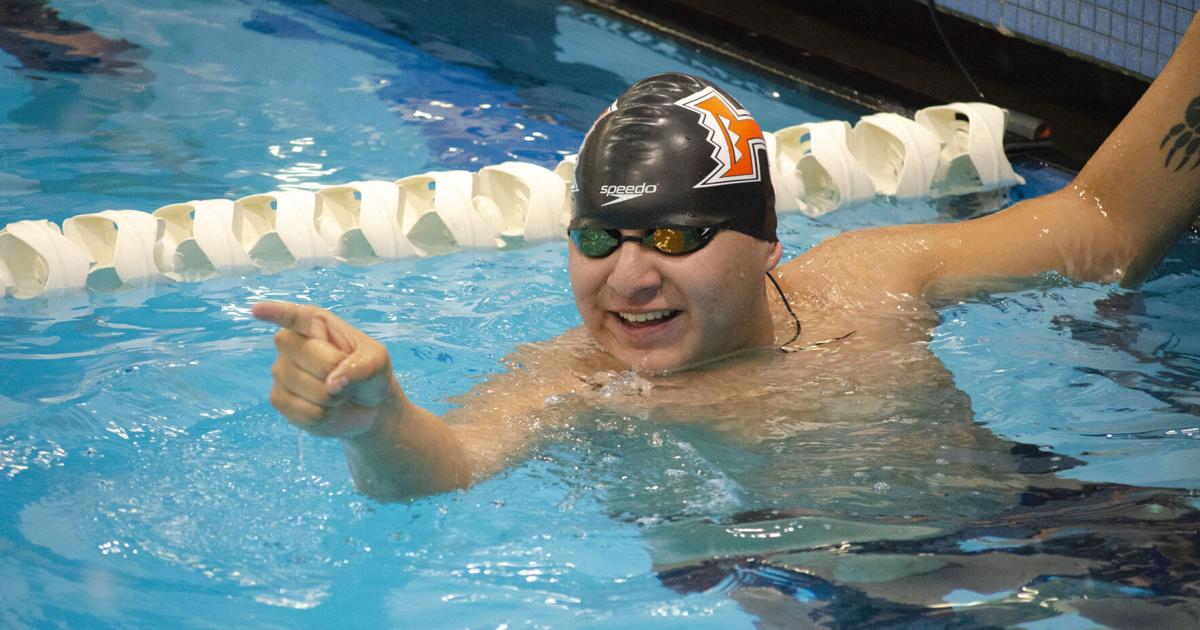 Logan Fultz Photos: State Swimming finals