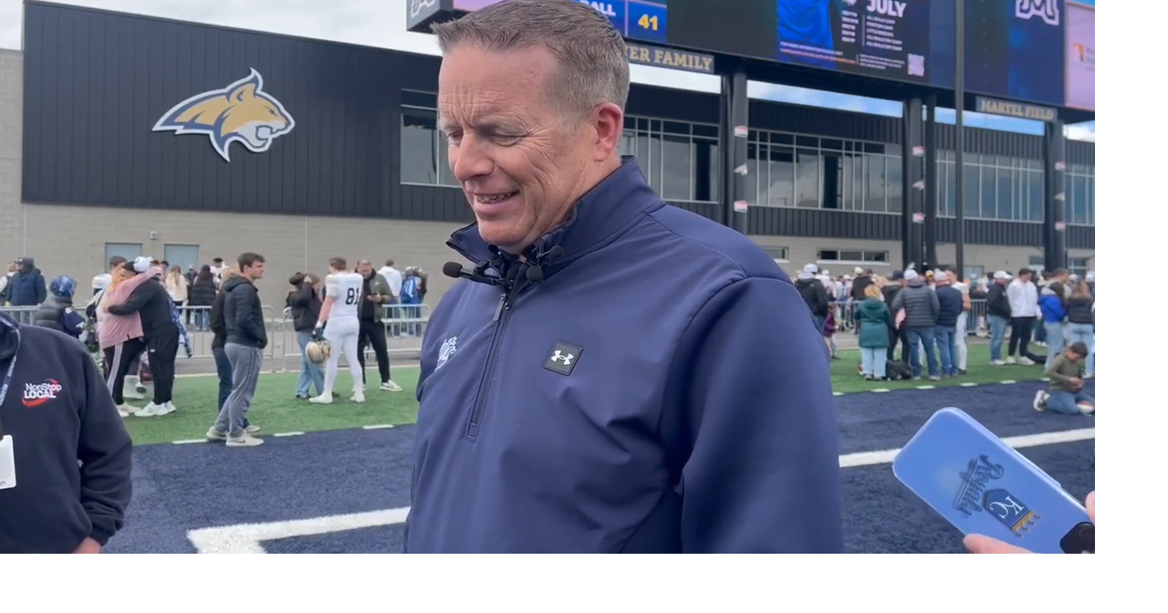 Brent Vigen after Montana State's 2026 spring game