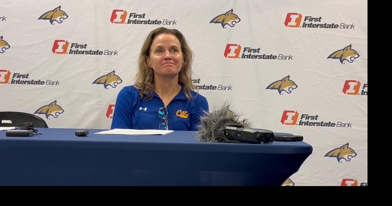 Montana State's Tricia Binford after win over Montana