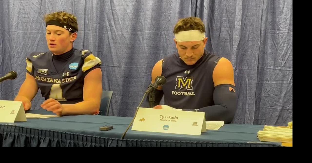Montana State’s Tommy Mellott, Ty Okada postWeber State in FCS playoffs