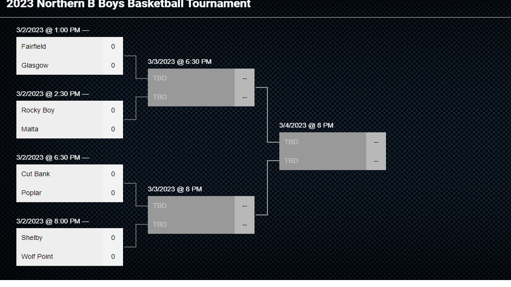 2023 Montana divisional basketball tournaments
