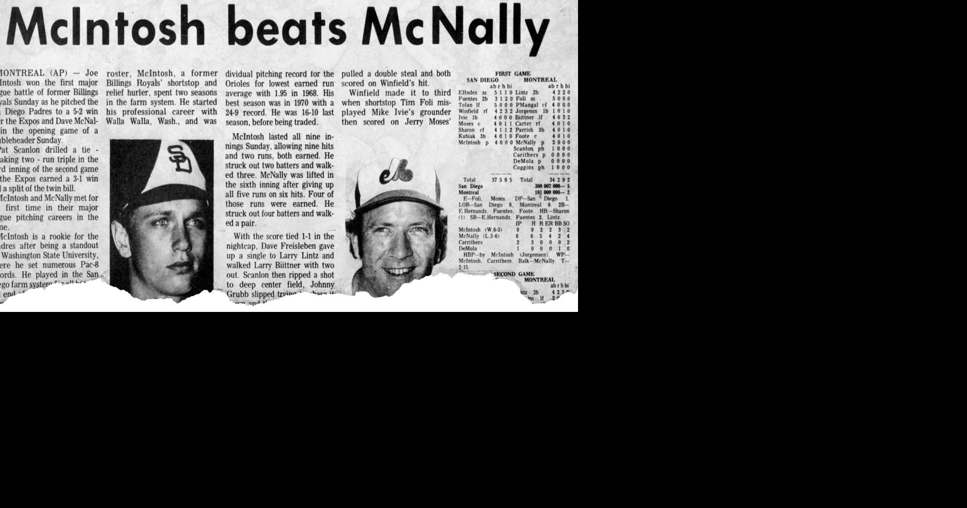 Lefty Dave McNally of Billings enjoyed several Hall of Fame