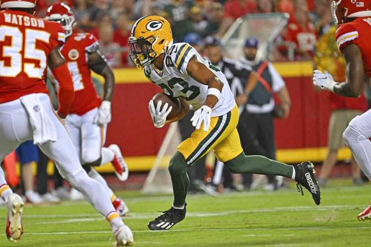 Green Bay Packers wide receiver Samori Toure (83) during a preseason NFL  football game Saturday, Aug. 26, 2023, in Green Bay, Wis. (AP Photo/Mike  Roemer Stock Photo - Alamy