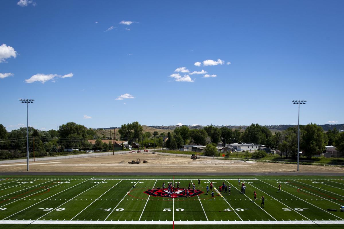 Current and future Lockwood Lions enjoy working out at brand new