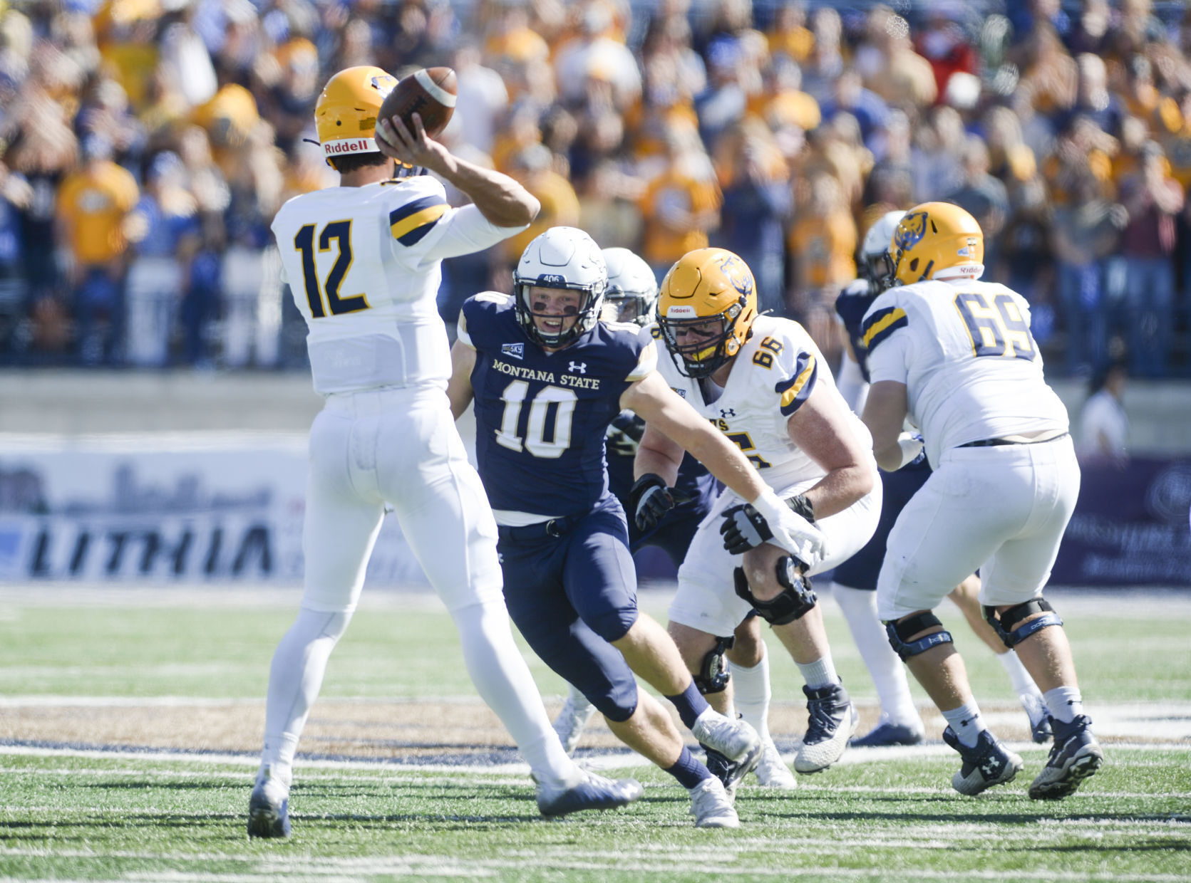 Melstone's Brody Grebe Taking Off In Pass-rushing Role For Montana State