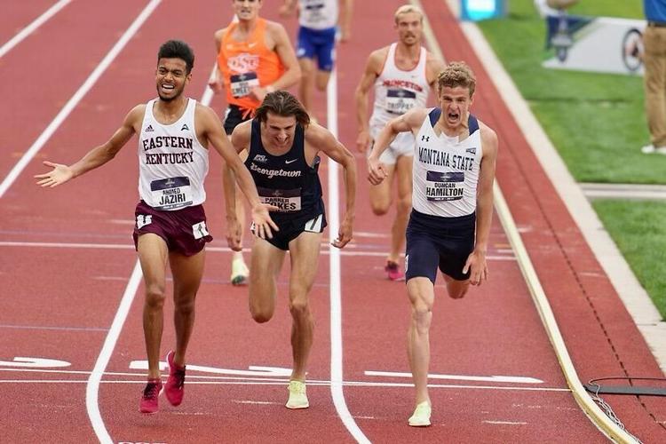 Duncan Hamilton in men's steeplechase at NCAA Outdoor Track and Field Championships