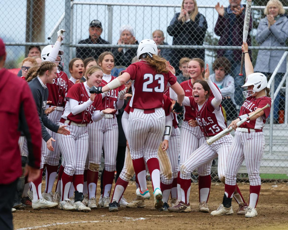 State AA Softball Missoula Sentinel celebrates tournamentopening