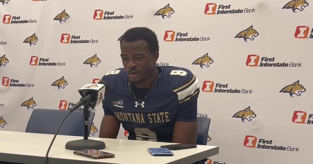 Carson Williams after Montana State Bobcats' win over Idaho State
