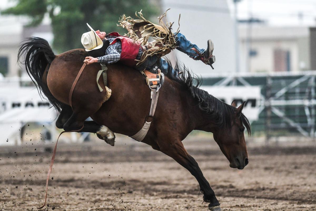 Florence cowboy seizes bareback lead at smoky Missoula Stampede Rodeo