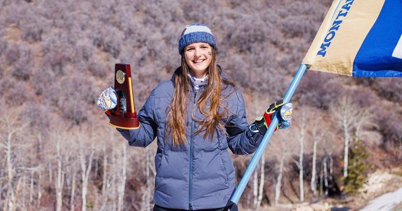 Montana State Bobcats skier Justine LaMontagne captures NCAA title