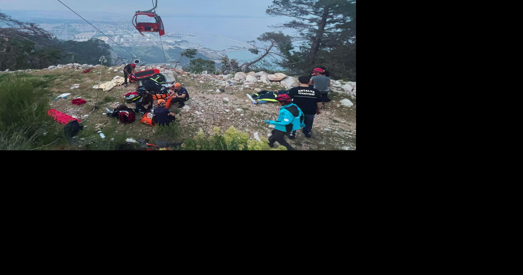 APTOPIX Turkey Cable Car Accident