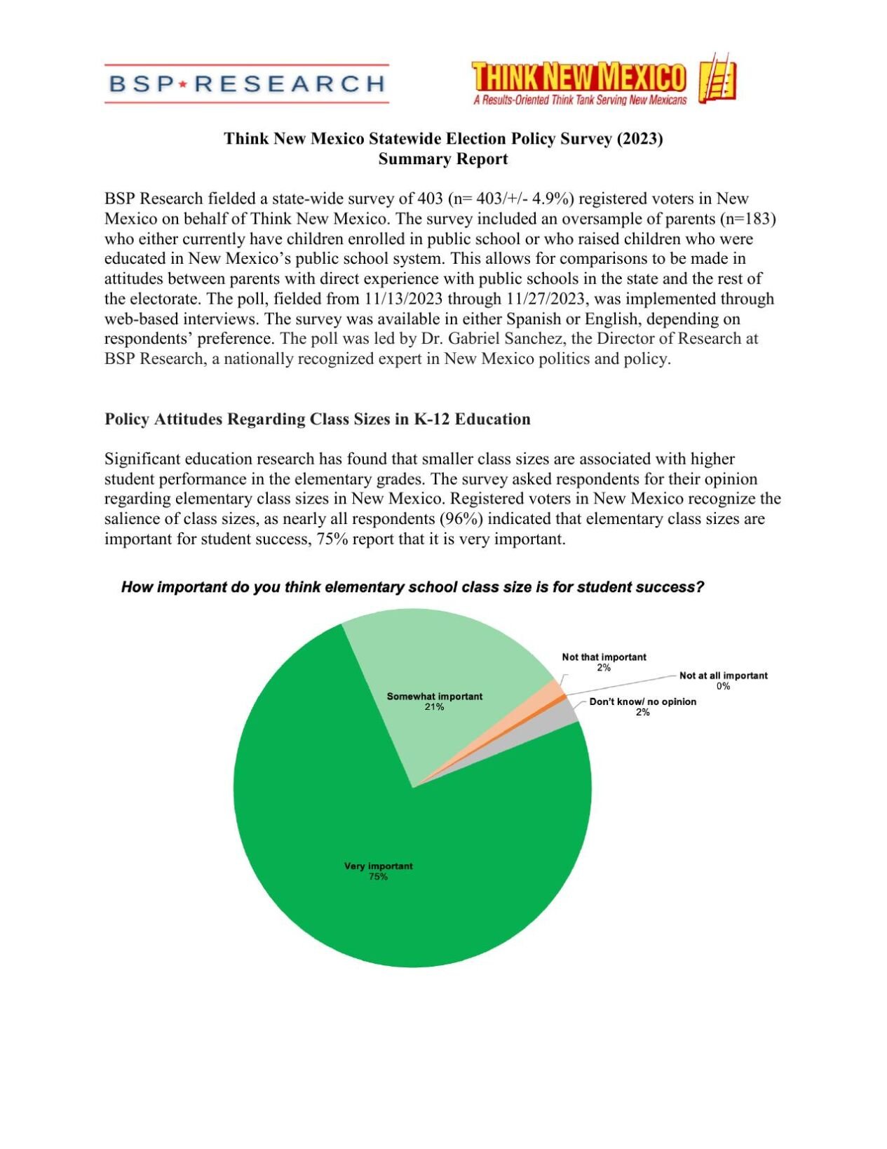 Think New Mexico survey report