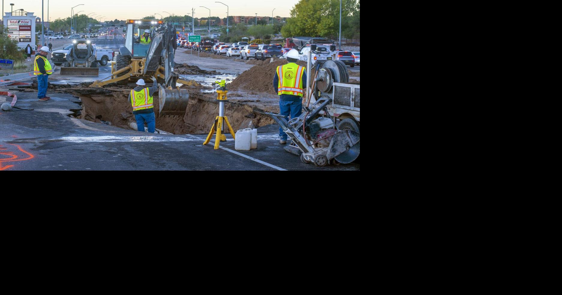 Sinkhole closes Coors Bypass Local News