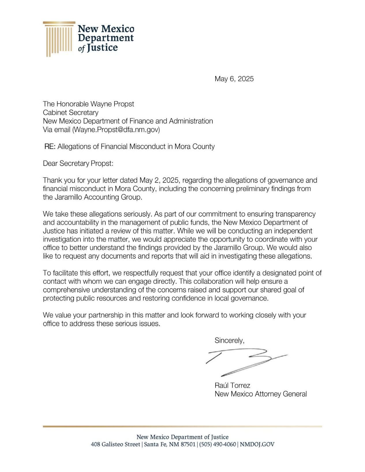 Letter to Hon. Wayne Propst.pdf