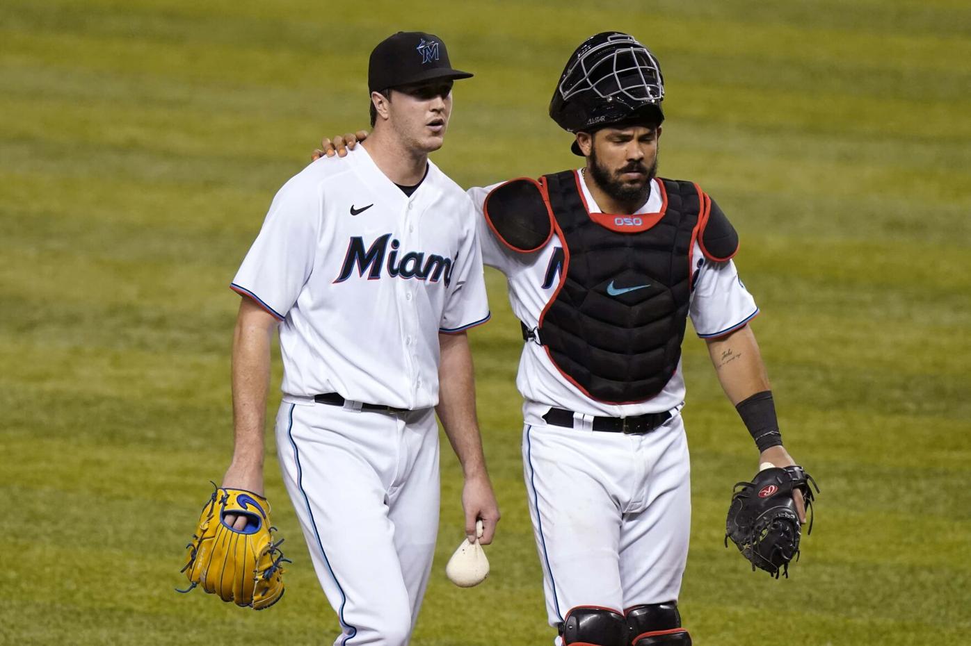 Carlsbad's Trevor Rogers to stay with Miami Marlins during road trip