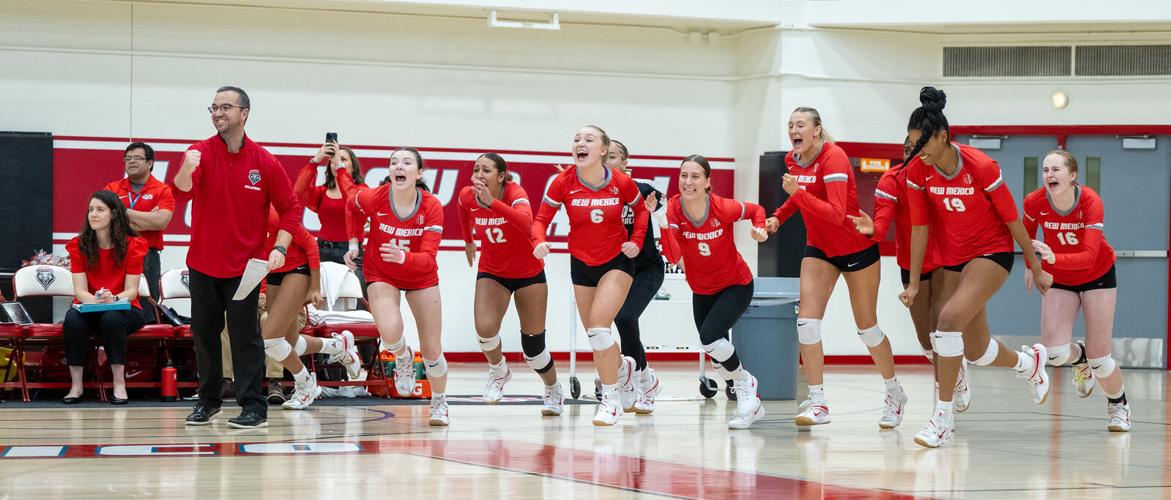 Biassou's record day helps UNM volleyball edge Nevada | Sports ...