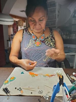 Experimentation & invention: Artist LeJeune Chavez combines beadwork ...