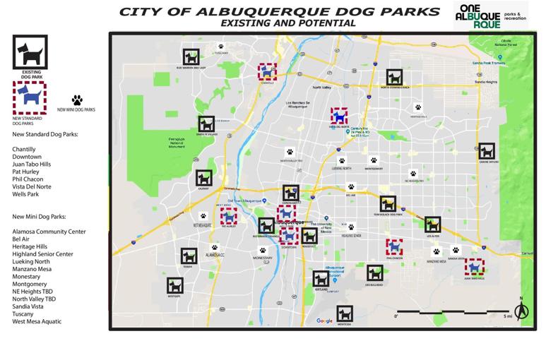 City of Albuquerque plans to double number of dog parks. Here's the map
