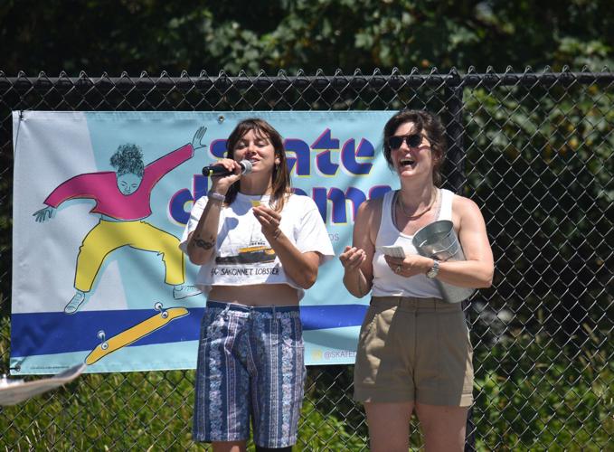 Pro skateboarder Nora Vasconcellos drops in at Nantucket Skate Park