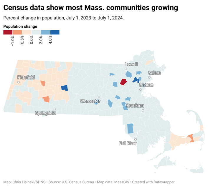 Three Rivers Ma Population Census shows recent growth in most cities and towns, including ...