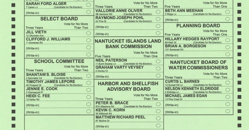 I&M Guide to the 2026 Nantucket Town Election | News | ack.net