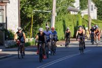 Ciclistas en el recorrido de Nantucket