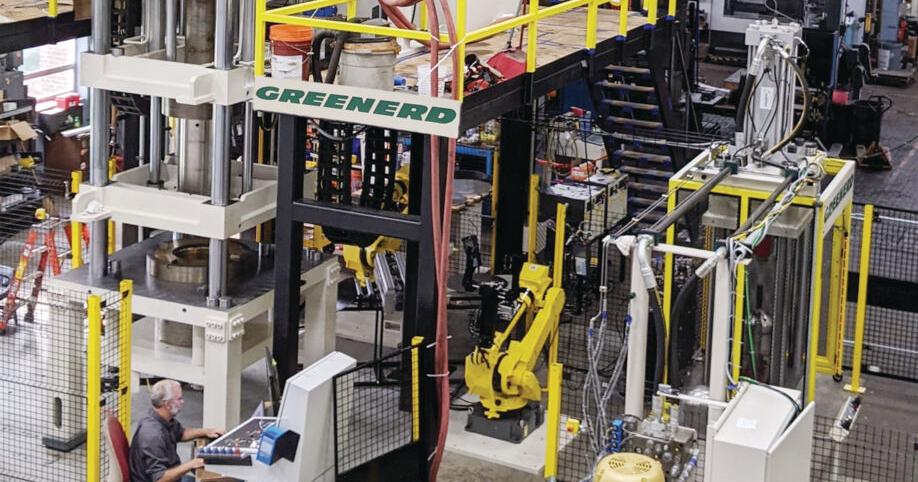 Press Cell Machine Automated Two-Press Cell | Product Previews | advancedmanufacturing.org